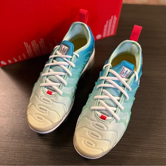 Nike Air Vapormax Mint Foam Metallic Silver Ombre Sneaker Womens 6.5 NEW - Picture 6 of 10